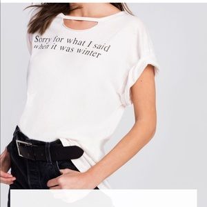 Wildfox Sorry For What I Said Rivo Tee